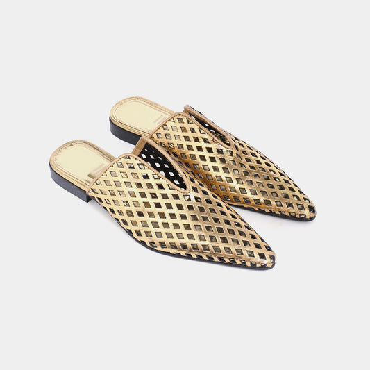 GOLDEN ELLA MULES