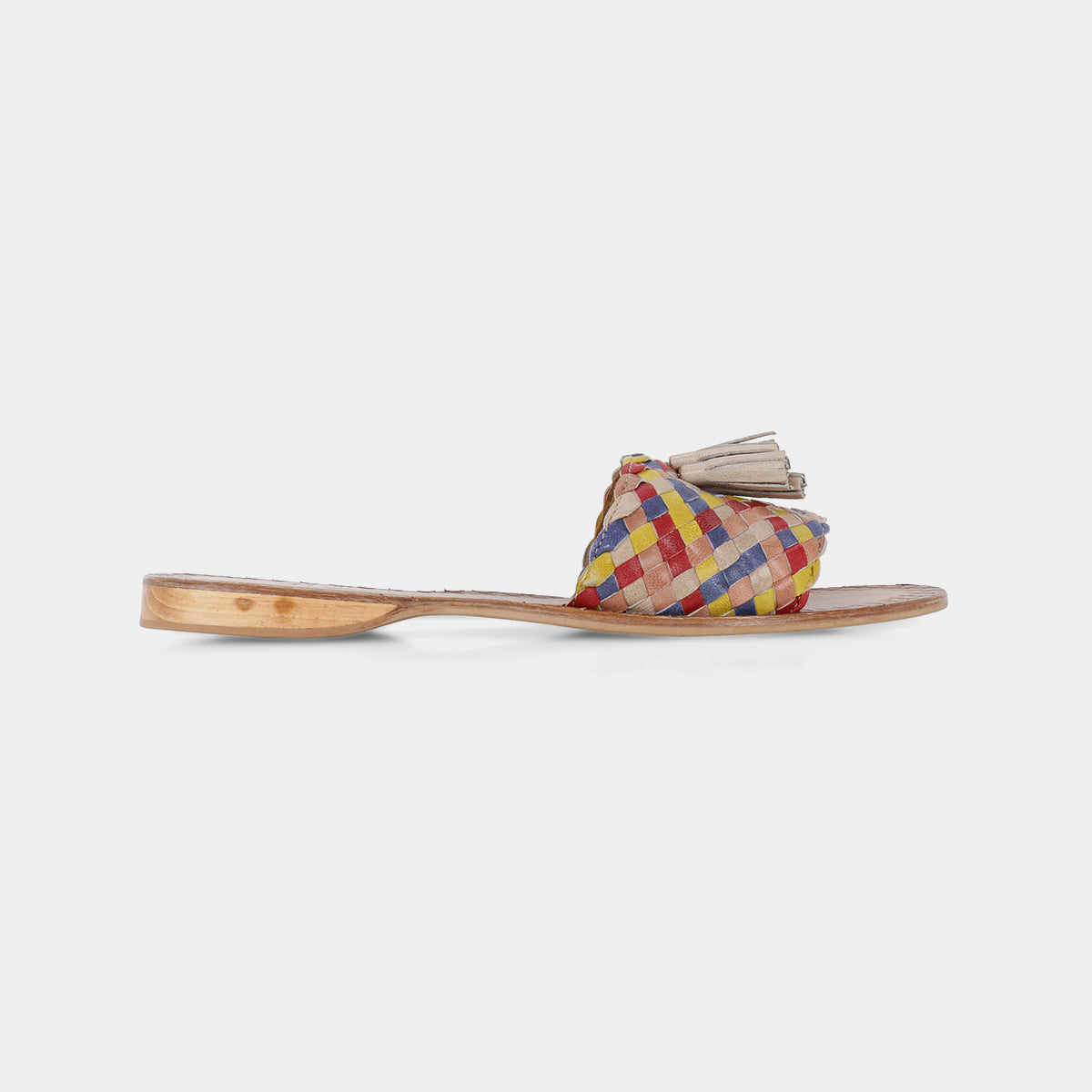 RED MULTI COLOUR FLATS
