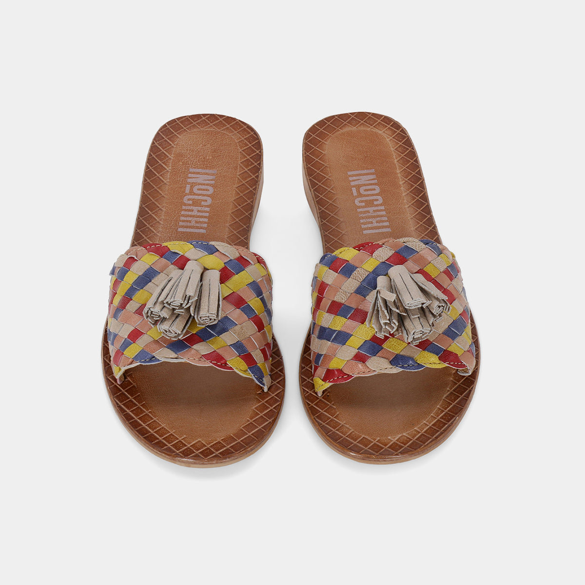 RED MULTI COLOUR FLATS
